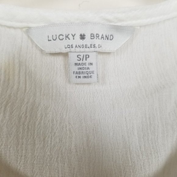 Lucky Brand Sleeveless Boho Top Small New - Picture 3 of 3